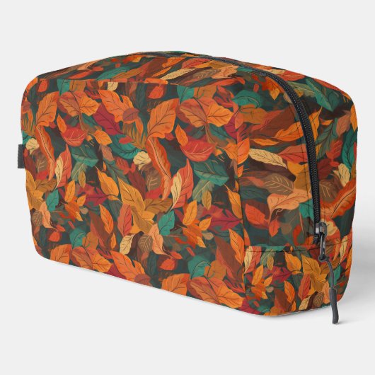 Kleurrijke val bladeren toilettasje (Rechterhoek)