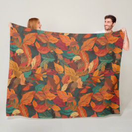 Kleurrijke val laat groot fleece deken