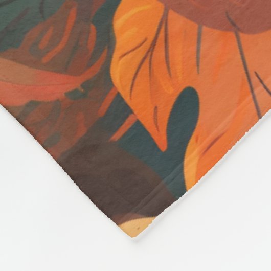 Kleurrijke val laat groot fleece deken (Hoek)