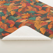 Kleurrijke val laat groot sherpa deken (3/4)