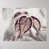 Kleurrijke valbladeren met valkleuren tekening poster (Voorkant)