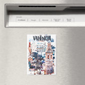 Kleurrijke Valencia Spanje Architectuur Stad Magneet (Insitu (Vaatwasser))