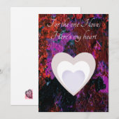 Kleurrijke Valentijn Art Flat Holiday Card Feestdagenkaart (Voorkant / Achterkant)