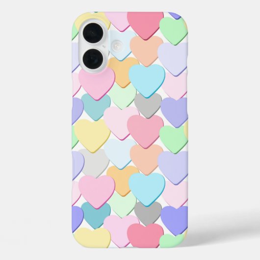 KLEURRIJKE VALENTIJN BERICHT HARTEN Case-Mate iPhone CASE (Achterkant)