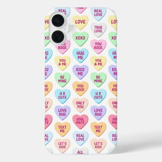 KLEURRIJKE VALENTIJNBERICHT HARTEN CANDY Case-Mate iPhone CASE (Achterkant)