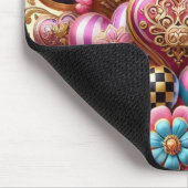 KLEURRIJKE VALENTIJNSDAG HARTEN MUISMAT (Hoek)