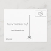 Kleurrijke Valentijnsdag Rustic Hearts Briefkaart (Achterkant)