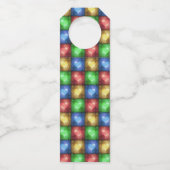 Kleurrijke Valentijnsdag Rustic Hearts Flessenhanger (Achterkant)