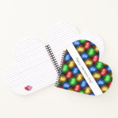 Kleurrijke Valentijnsdag Rustic Hearts Notitieboek (Binnen)