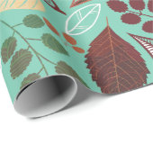 Kleurrijke valkleuren verbladeren patroon cadeaupapier (Rol Hoek)