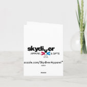 Kleurrijke Valschermen Kaart (Achterkant)