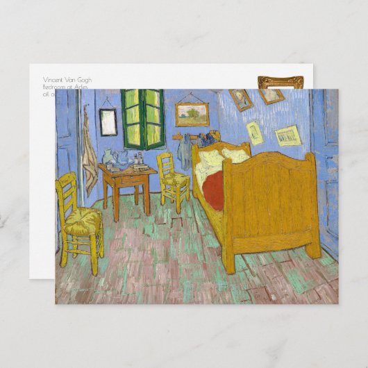 Kleurrijke Van Gogh Bedroom teruggezet in Arles Ar Briefkaart (Voorkant / Achterkant)
