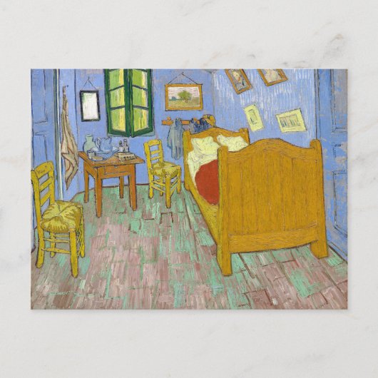 Kleurrijke Van Gogh Bedroom teruggezet in Arles Ar Briefkaart (Voorkant)