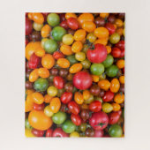 Kleurrijke variëteit tomatensoorten legpuzzel (Verticaal)