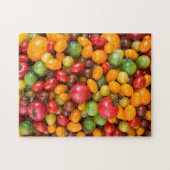 Kleurrijke variëteit tomatensoorten legpuzzel (Horizontaal)