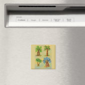 Kleurrijke variëteiten palmbomen. magneet (Insitu (Vaatwasser))