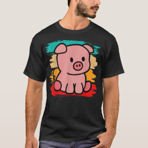 Kleurrijke Varken I Varken Kunst I Cute Varken I K T-shirt