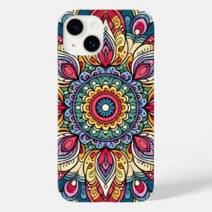 Kleurrijke Vector Abstract Mandala Patroon Case-Mate iPhone 14 Hoesje