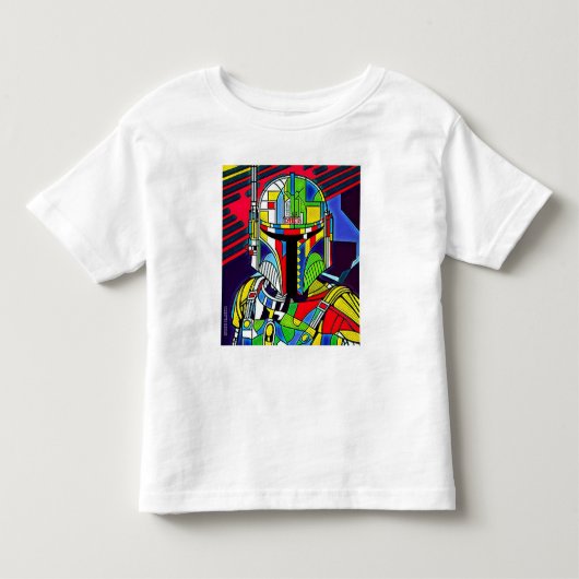 Kleurrijke Vector Robot Illustratie T-shirt (Voorkant)