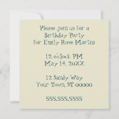 kleurrijke vectorbloemen kaart (Achterkant)