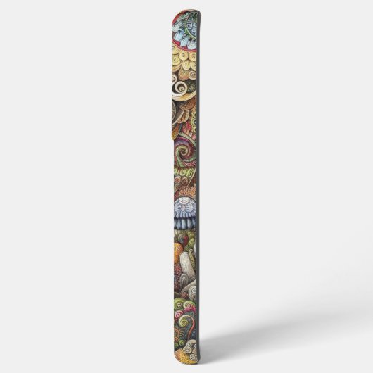 Kleurrijke veelkleurige grot doedel ontwerp samsung galaxy hoesje (Achterkant horizontaal)