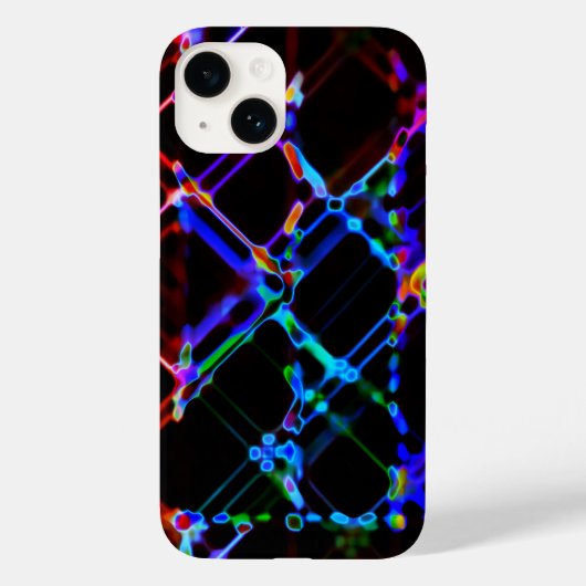 Kleurrijke veelkleurige neonlijnen Case-Mate iPhone case (Achterkant)