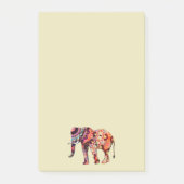 Kleurrijke veelkleurige olifant post-it® notes (Voorkant)