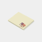 Kleurrijke veelkleurige olifant post-it® notes (Schuin)