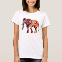 Kleurrijke veelkleurige olifant