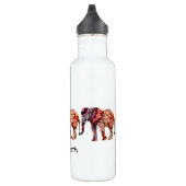 Kleurrijke veelkleurige olifanten waterfles  (Rechts)