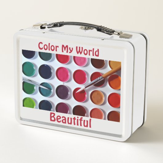 Kleurrijke veelkleurige Waterverf Paint Palet Art (Achterkant)