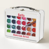 Kleurrijke veelkleurige Waterverf Paint Palet Art (Voorkant)