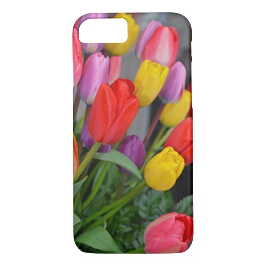 Kleurrijke veertulpen Case-Mate iPhone case (Achterkant)