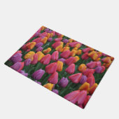 Kleurrijke veertulpen deurmat (Schuin)