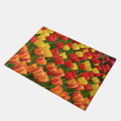 Kleurrijke veertulpen deurmat (Schuin)