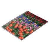 Kleurrijke veertulpen notitieboek (Linkerzijde)