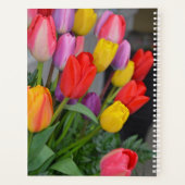 Kleurrijke veertulpen planner (Achterkant)