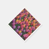 Kleurrijke veertulpen servet (Hoek)