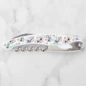 Kleurrijke veestbloemen patteren kurkentrekker (Achterkant)