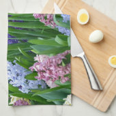 Kleurrijke veestbloementuin theedoek (Quarter Fold)