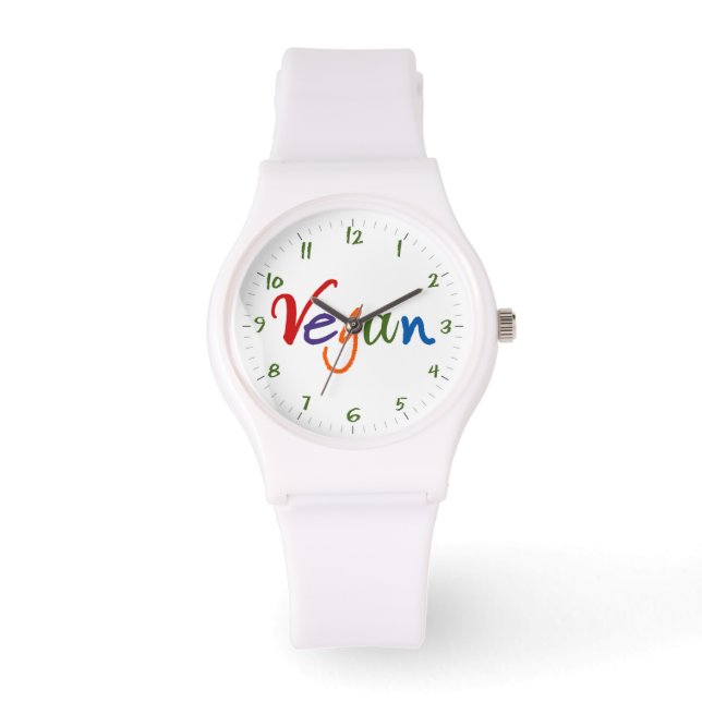 Kleurrijke Vegan Horloge (Voorkant)