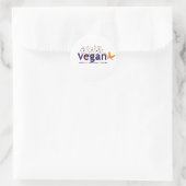Kleurrijke Vegan Ronde Sticker (Tas)