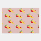 Kleurrijke Veggie Wrapping Paper Pack (Voorkant 2)
