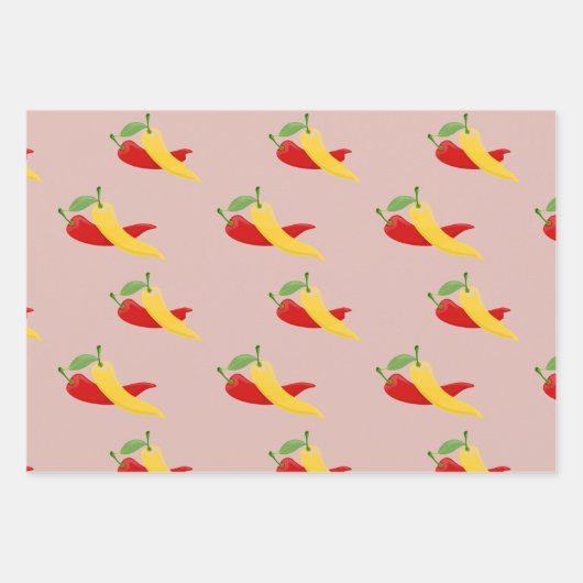 Kleurrijke Veggie Wrapping Paper Pack (Voorkant 2)