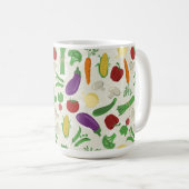 Kleurrijke Veggies Classic Mok, 15 oz Koffiemok (Voorkant rechts)