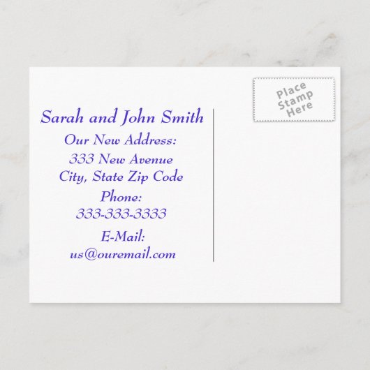 Kleurrijke Vele Huizen Verandering van Adres Brief Aankondigingskaart (Achterkant)