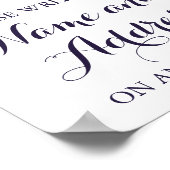 Kleurrijke ventilator Jouw naam adresenvelop voor  Poster (Hoek)