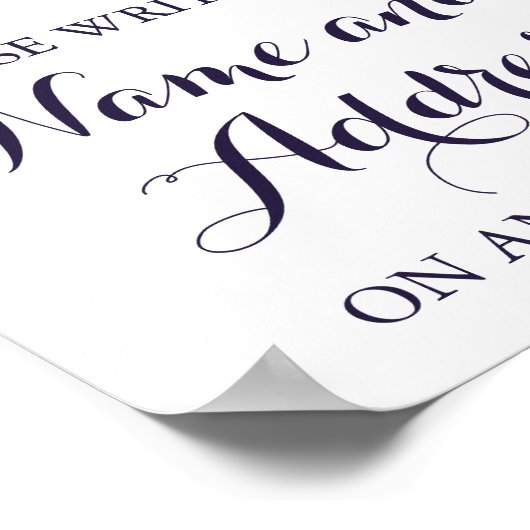 Kleurrijke ventilator Jouw naam adresenvelop voor  Poster (Hoek)