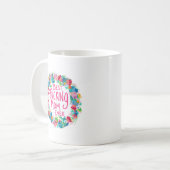 Kleurrijke ventilator met beste F*cking mam ooit Koffiemok (Voorkant links)