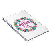 Kleurrijke ventilator met beste F*cking mam ooit Notitieboek (Rechterzijde)